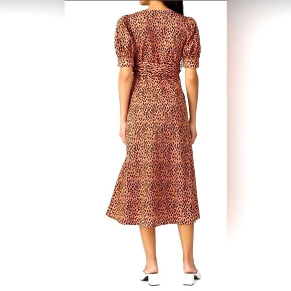 Love Whit Polka Dot Cotton Midi Dress Size Medium - Picture 3 of 7